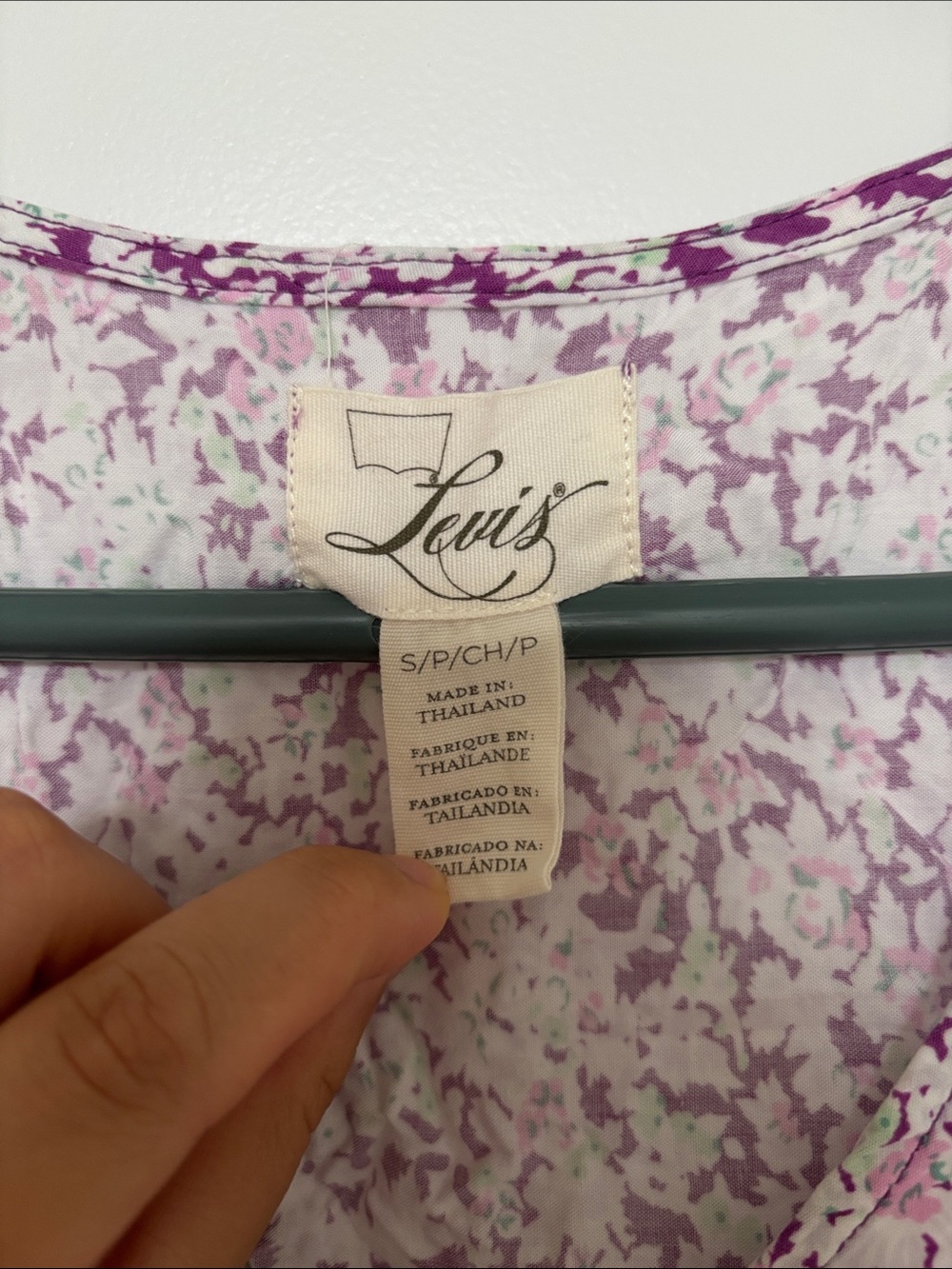 Levi's Lavender and White Floral Mini Dress - Picture 2 of 5
